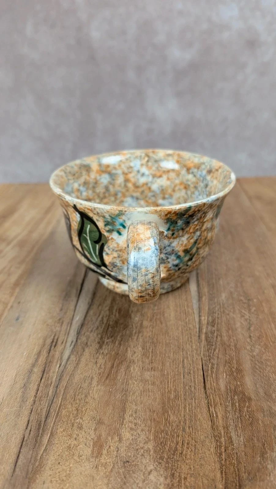 Taza vintage Vallauris decoración pintada a mano – photo 3